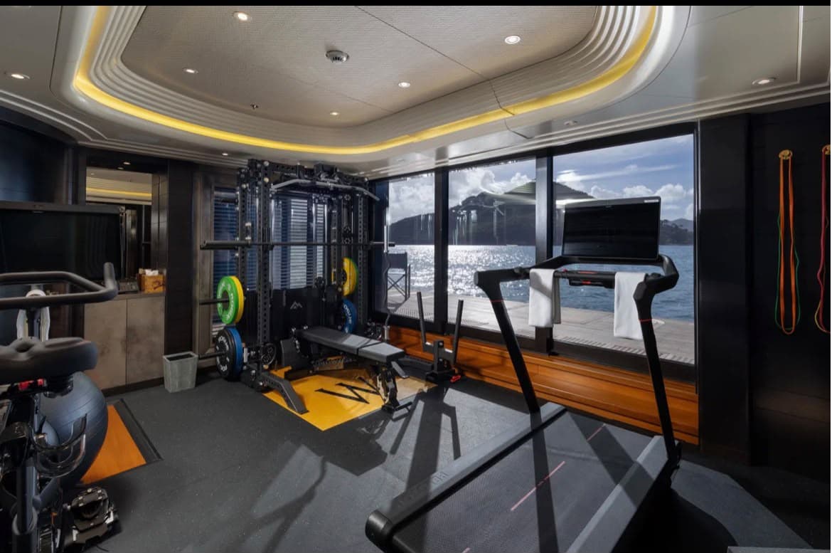Private gym aboard Whisper